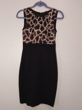 Elie Tahari Women's Sleeveless Fitted Pencil Dress SZ 0